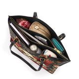 Gothistar Floralis Mortem Leather Tote Bag