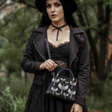 Gothistar Wings of Valor Leather Satchel Bag