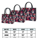 Gothistar Midnight Calavera Leather Bag