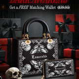 Gothistar Shadowlace Bloom Personalized Lady Leather Bag