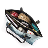 Gothistar Wings of Solace Leather Tote Bag