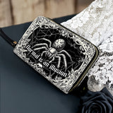 Gothistar Web Of The Unseen Leather Wallet Purse