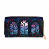 Gothistar Cathedral Of Midnight Leather Wallet Purse