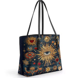 Gothistar Heart Of The Oracle Leather Tote Bag