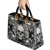 Gothistar Gothic Skullveil Roses Lady Leather Bag