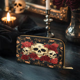 Gothistar Floralis Mortem Leather Wallet Purse
