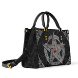 Gothistar Pentagram Of The Blood Moon Leather Bag
