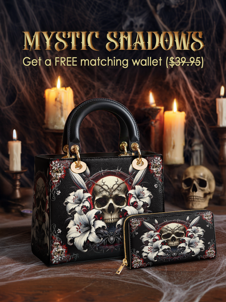 Gothistar The Vowed Skull Lady Leather Bag