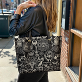 Gothistar Arcane Mystery Leather Tote Bag