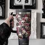 Gothistar Petals And Remains Personalized Tumbler