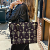 Gothistar Midnight Requiem Leather Tote Bag