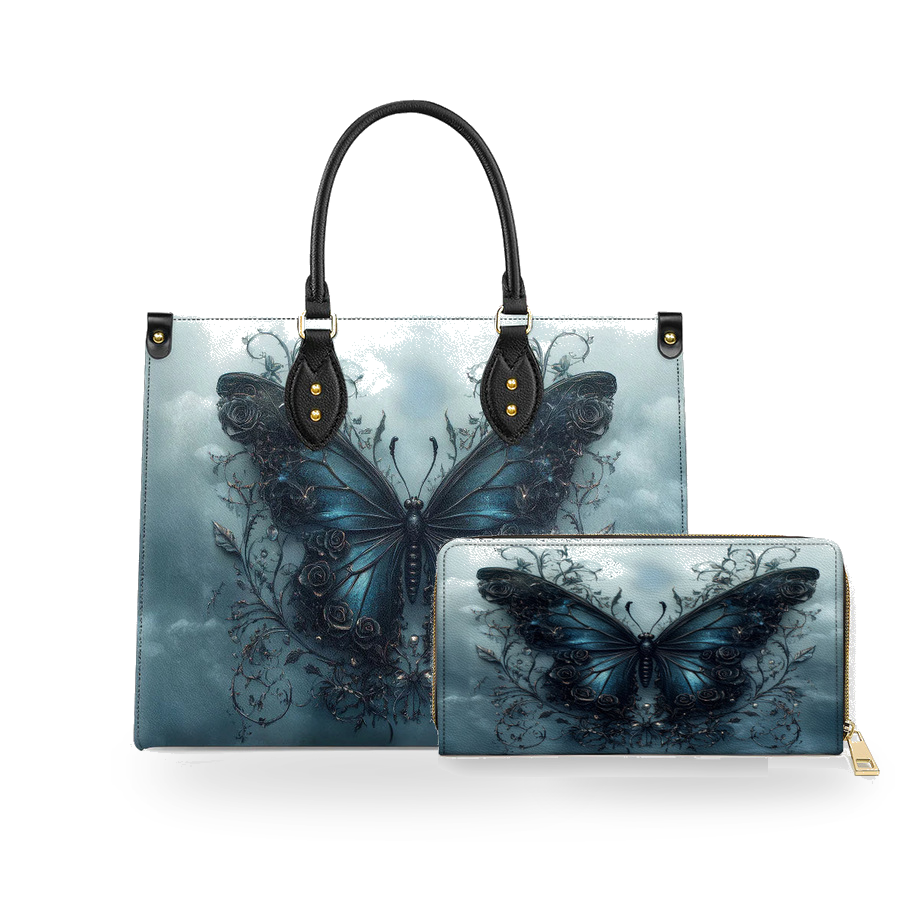 Wings of Solace leather bag and wallet bundle