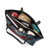 Gothistar Crimson Eclipse Leather Tote Bag