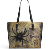 Gothistar The Silent Weave Personalized Leather Tote Bag