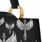 Gothistar Wings of Valor Leather Satchel Bag