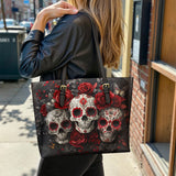 Gothistar Queen of Shadows Leather Tote Bag