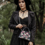 Gothistar Petals & Remains Leather Satchel Bag
