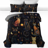 Gothistar All Season Quilt 3-Piece Set Celestial Catspell