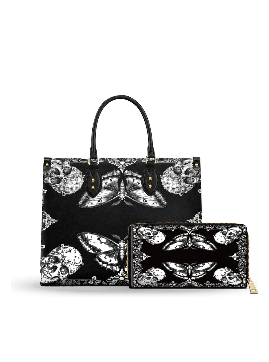 Shadowlace Bloom leather bag and wallet bundle