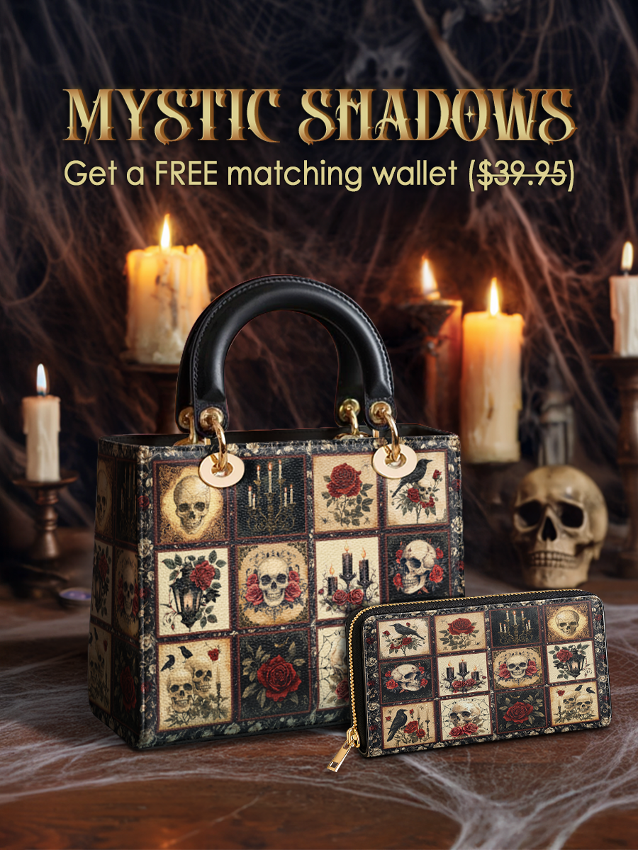 Gothistar Victorian Skull Lady Leather Bag