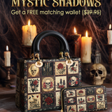 Gothistar Victorian Skull Lady Leather Bag