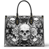 Gothistar Gothic Skullveil Roses Leather Bag