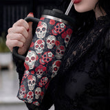Gothistar Scarlet Graveyard Bloom Tumbler