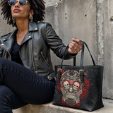 Gothistar  Memento Noire Leather Tote Bag