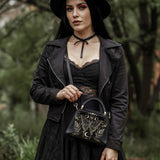 Gothistar Moonwing Enigma Leather Satchel Bag
