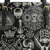 Gothistar Arcane Mystery Leather Tote Bag