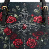 Gothistar Shadowed Grace Leather Tote Bag