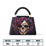Gothistar Midnight Bloom Leather Satchel Bag