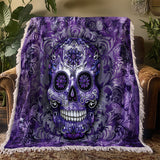 Gothistar Gorgeous Mandala Skull Woven Tapestry Blanket