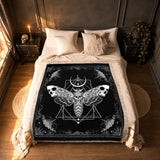 Gothistar Nocturne Flight Woven Tapestry Blanket