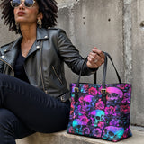 Gothistar Luminous Decay Leather Tote Bag