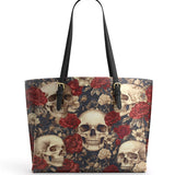 Gothistar  Rosarium Of The Dead Leather Tote Bag