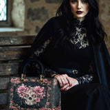 Gothistar Floraskull Noir Lady Leather Bag