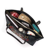 Gothistar  Memento Noire Leather Tote Bag