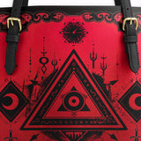 Gothistar Crimson Oracle Leather Tote Bag
