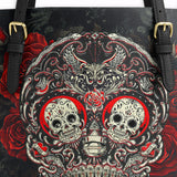 Gothistar  Memento Noire Leather Tote Bag
