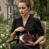 Gothistar Wings Of Fate Leather Satchel Bag