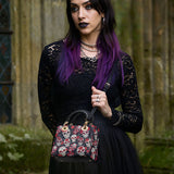 Gothistar Midnight Calavera Lady Leather Bag