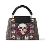 Gothistar Skull Reverie Leather Satchel Bag