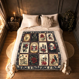 Gothistar Victorian Skull Woven Tapestry Blanket