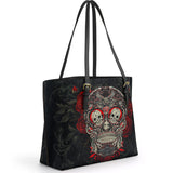 Gothistar  Memento Noire Leather Tote Bag