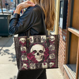 Gothistar Skull Reverie Leather Tote Bag