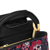Gothistar Midnight Calavera Leather Satchel Bag