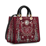 Gothistar Pentacle Bloom Lady Leather Bag