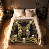 Gothistar The Monarch Of The Damned Woven Tapestry Blanket