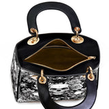 Gothistar Gothic Skullveil Roses Lady Leather Bag